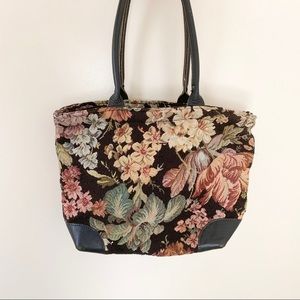 Vintage Floral Tapestry Purse Americana Co…